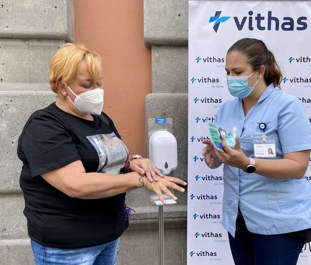 Higienización de manos/TA.